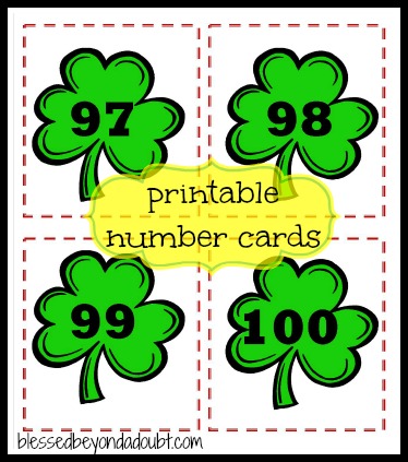number cards printables