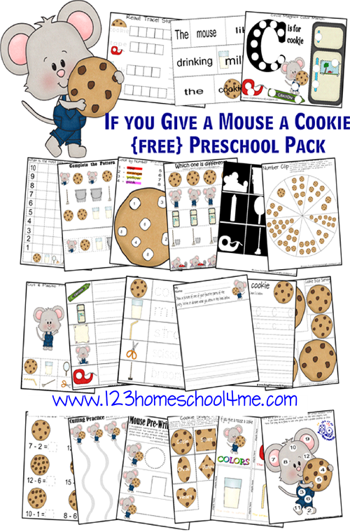 FREE If You Give A Mouse A Cookie Printable Blessed Beyond A Doubt