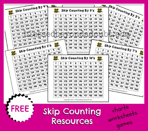 FREE Skip Counting Cards and Resources! Blessed Beyond A Doubt
