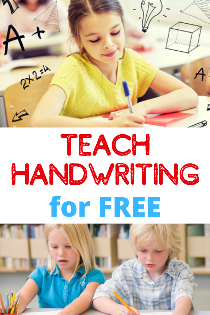 You can totally teach your children handwriting for free. Check out all the free handwriting websites available to you during the school closure. #freehandwritingworksheets #freehandwriting #freehandwritingpracticesheets #schoolclosureactivities #homeschoolprintables #homeschoolprintablesfree #freehandwritingprintables