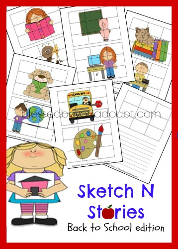 FREE Sketch N Stories - Back to School
