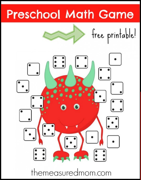FREE Math Game for Preschoolers! Super FUN! Blessed Beyond A Doubt