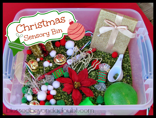 Christmas Sensory bin idea