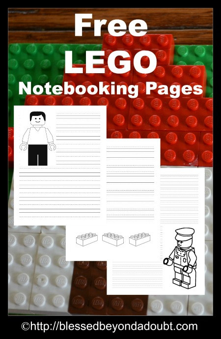 Free Lego Notebooking Pages