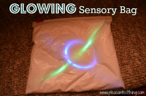 glowing sensory bag