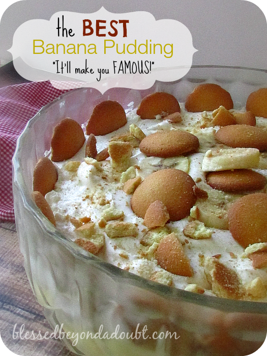 You have to make this EASY vanilla wafer banana pudding recipe! Oh my!