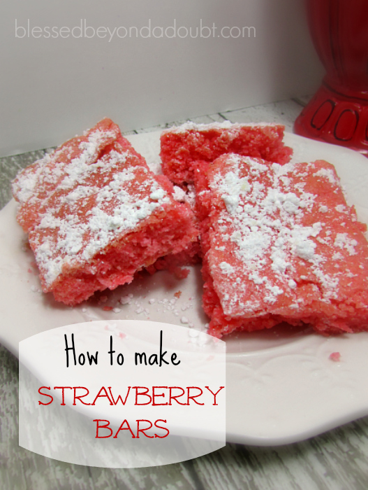 strawberry bars recipe