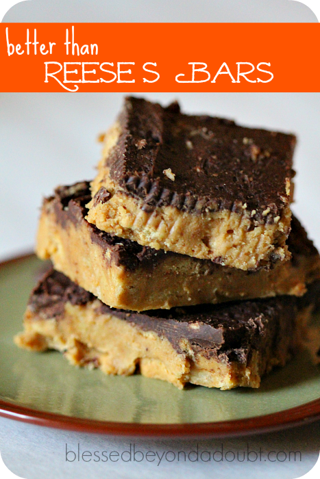 These Reese's bars are better than the real thing! So easy, and no baking.