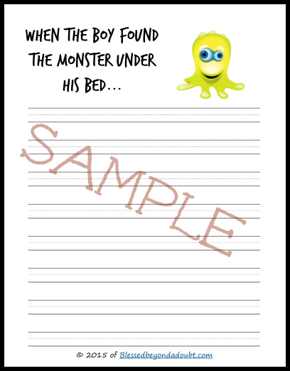 Grab these free Monster Writing Prompts to spark the love of creative writing in your students.