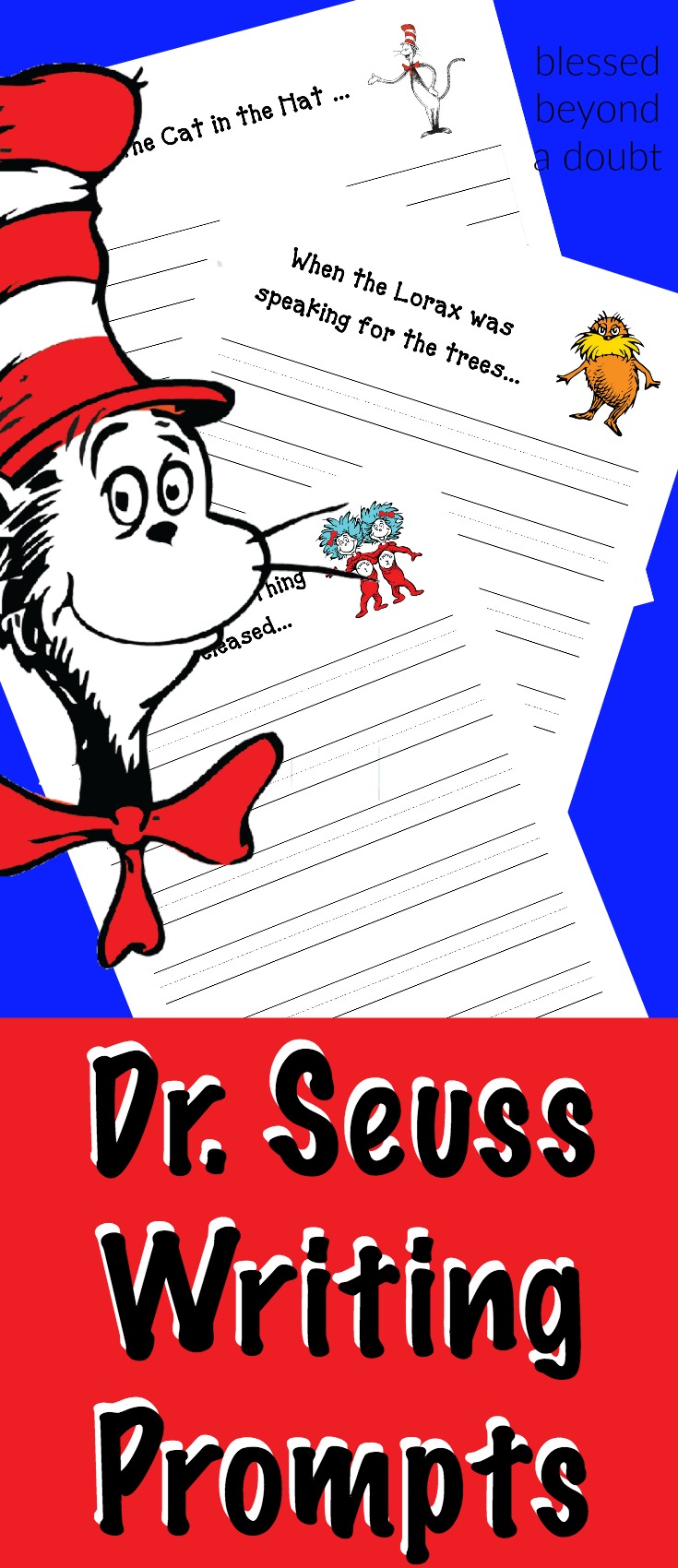 FREE Dr. Seuss Writing Prompts! So cute!