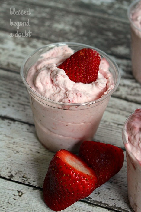 So EASY no bake strawberry dessert can be made in minutes. Use any berries you prefer. This is one of my favorite gluten-free desserts.
