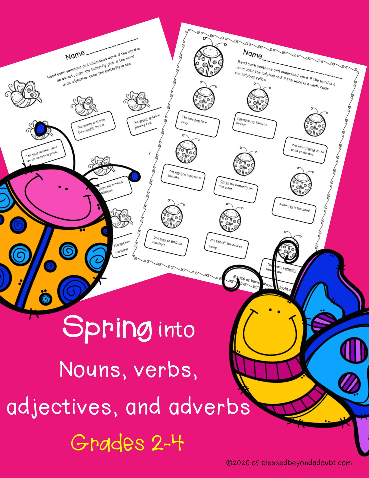 Grab these free free parts of speech worksheets. Hurry! Limited time! #fungrammarworksheets #freeworksheets #free4thgrammarworksheets, freehomeschoolprintables 
