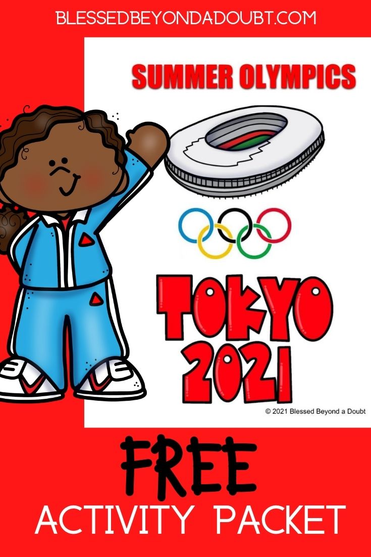 Hurry and grab this FREE Summer Olympic Activity Packet to keep your children busy during the Summer Olympic Games. #summerolympicsactivities #summerolympicsactivitiesforkids #freesummerolympicsactivitypack