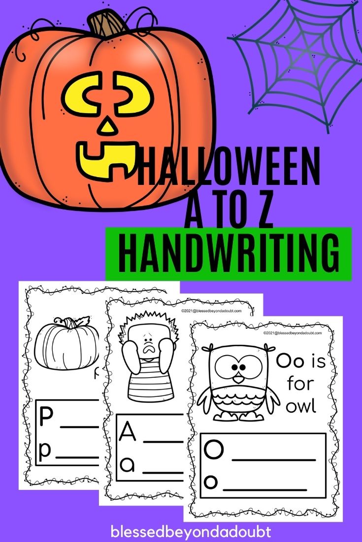 Here are FREE Halloween worksheets that will keep your student busy while practicing their handwriting. Students will also learn new vocabulary, too. #halloween printablesfreeforkids #halloween worksheetspreschool #halloweenworksheetspreschoolfree