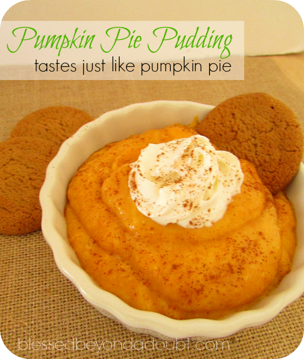 pumpkin pie pudding desserts