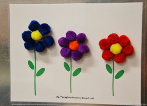 create a flower with pom pom magnets[12]