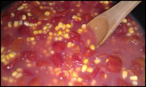 corn and diced tomatoes