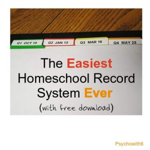Easiest Homeschool Record System Ever