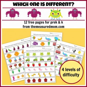which-one-is-different-12-free-pages-for-preK-and-K-the-measured-mom112-590x590