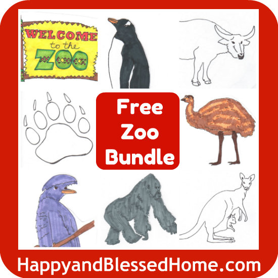 FREE Zoo Worksheets Printable Bundle - Preschool! - Blessed Beyond A Doubt