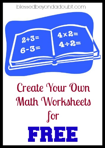FREE math worksheets generator sites