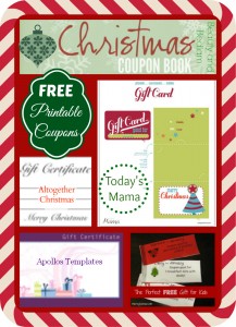 FREE printable Christmas coupons 