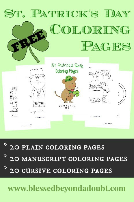 FREE St Patricks Day Coloring Pages2