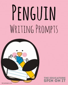 Penguin Writing Prompts from The Educators' Spin On It