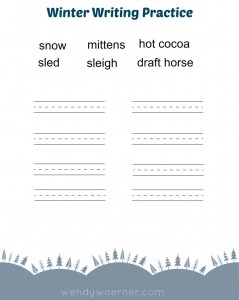 Winter-Writing-Practice-worksheet-819x1024