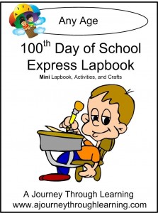 100th day of school lapbook
