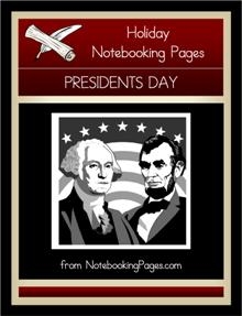 Presidents Notebooking Pages