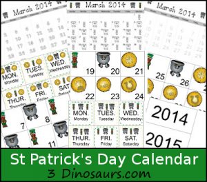 St. Patrick's Day Calendar