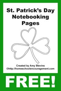 St. Patricks Day Notebooking Pages