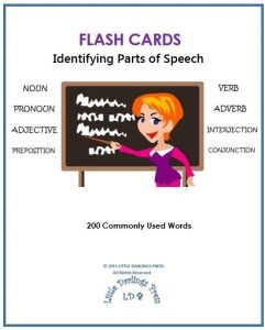 Parts of Speech Flash Cards