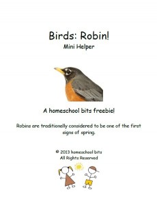 Robins Mini Helper Freebie