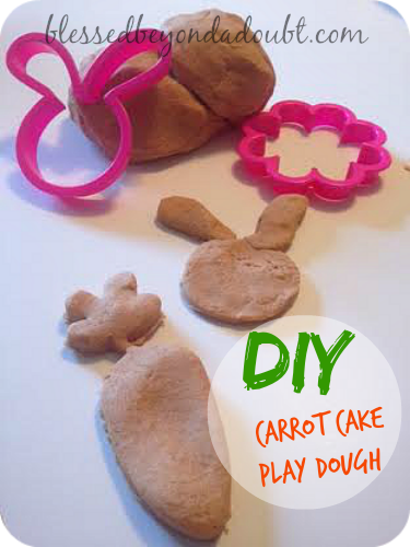 Carrot cake smelly play dough! My kids love playing with thise DIY recipe.