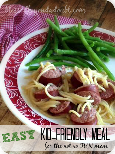 An EASY Kid friendly meal for Moms who are not that FUN!