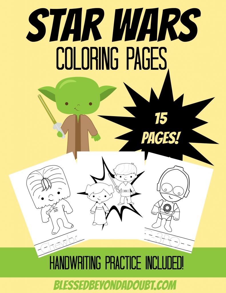 FREE Star Wars Coloring Pages!
