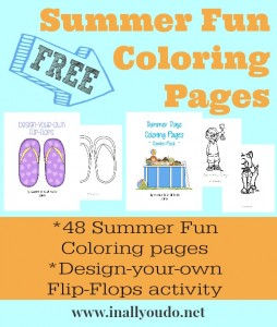 FREE-Summer-Fun-Coloring-Pages! Print these for when you go on vacation!