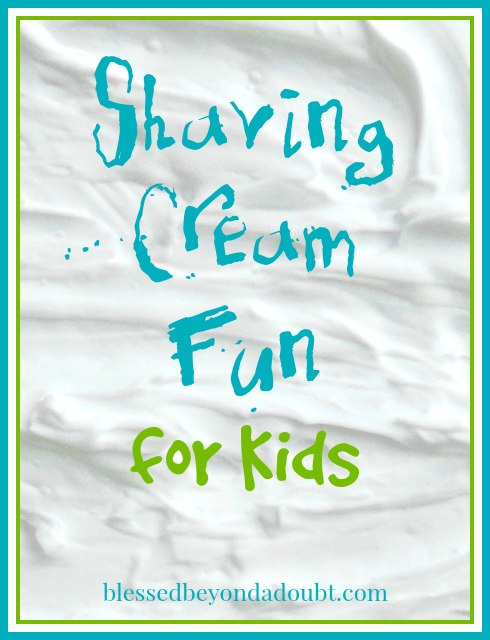 Shaving Cream Fun for Kids