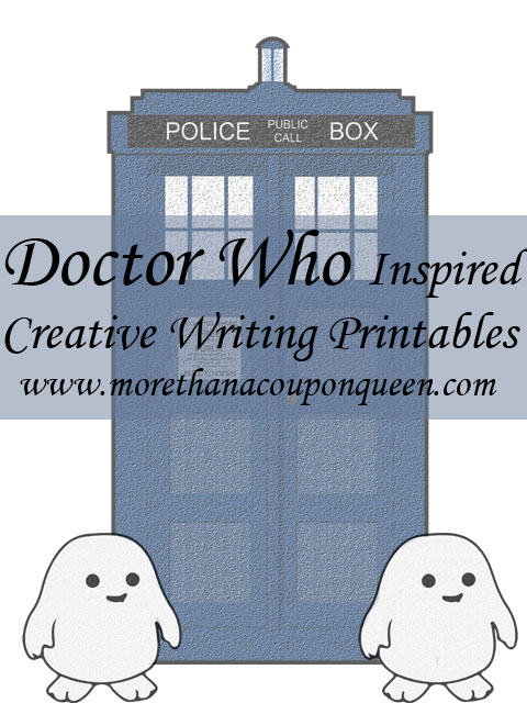 FREE Dr Who Printables for writing! FUN for summer!