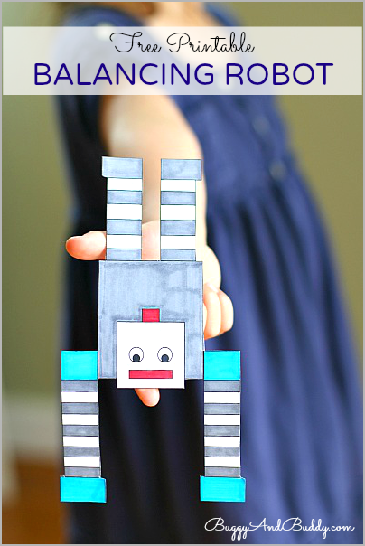 Make your own Robot with this FREE printable! FUN science experiment!