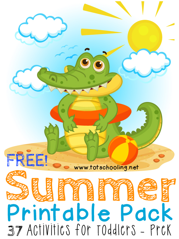 Free Summer Printable Pack for Toddlers & PreK - Blessed Beyond A Doubt