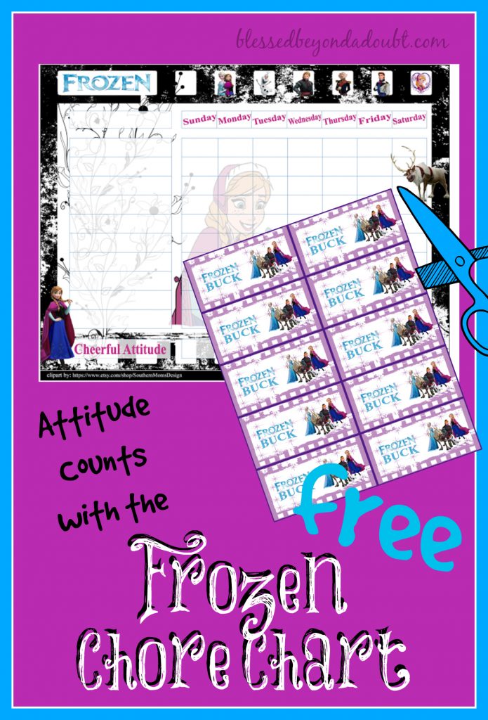 frozen chore chart