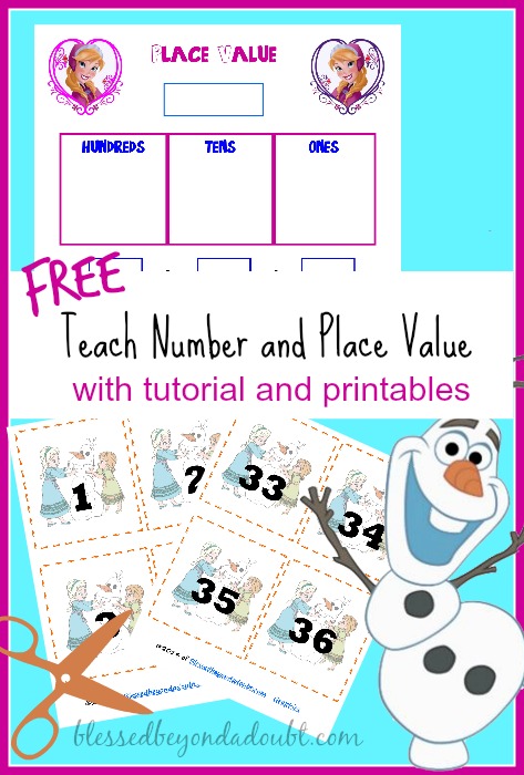 Take a peek on how I teach place value and number recognition with a FREE tutorial and printables!