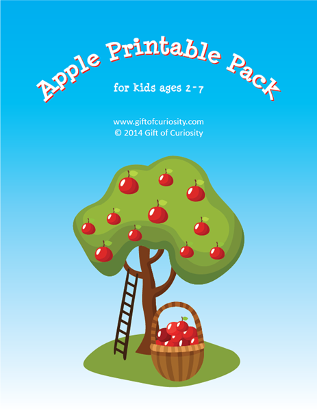 FREE Apple-Printable-Pack for ages 2-7!