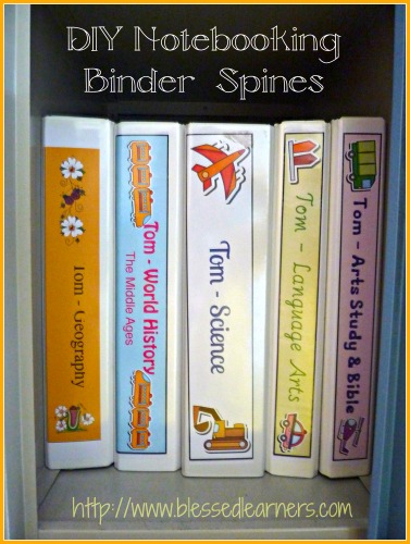DIY Notebooking Binder Spines