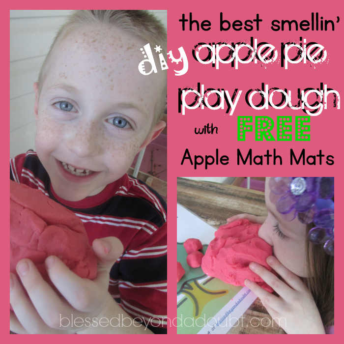 apple playdough mats
