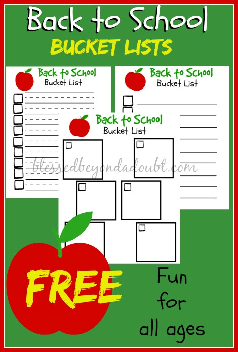 These back to school bucket lists are perfect for teachers and homeschoolers to help stay on check. My kids love filling these our on the first day of school.
