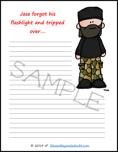 free duck dynasty printables